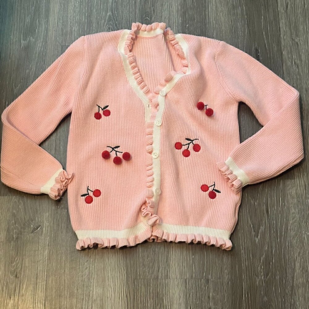 Size XS Pink Cherry SHEIN Sweater